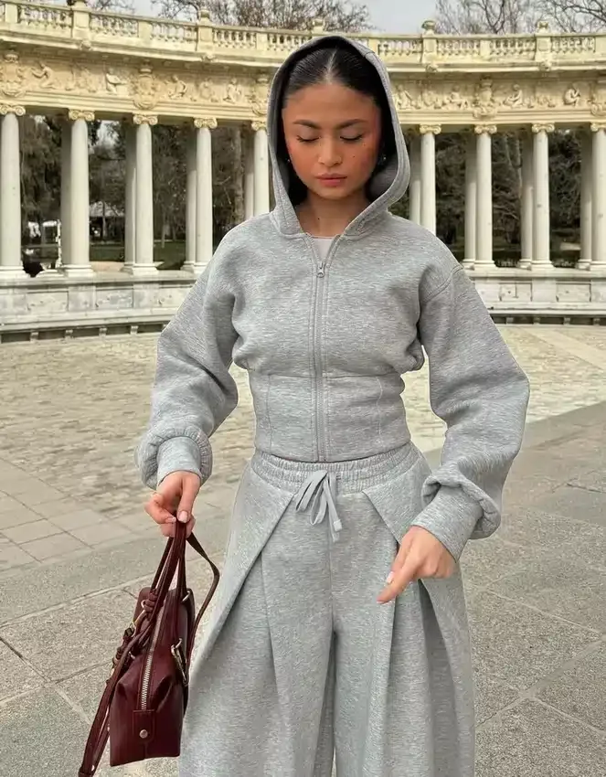 High-Waist Zip-Up Hoodie – #Bershkastyle – Women High-Waist Zip-Up Hoodie – #Bershkastyle – Women