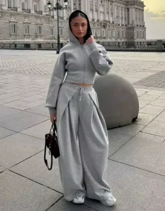 High-Waist Zip-Up Hoodie – #Bershkastyle – Women High-Waist Zip-Up Hoodie – #Bershkastyle – Women