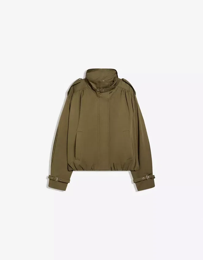 Jacket with Ruched Buckles Jacket with Ruched Buckles