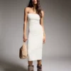 Knit Bandeau Midi Dress – Dresses and Jumpsuits
