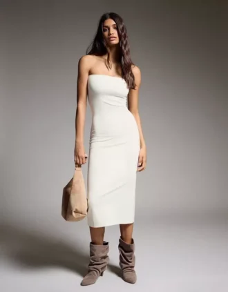 Knit Bandeau Midi Dress – Dresses and Jumpsuits Knit Bandeau Midi Dress – Dresses and Jumpsuits