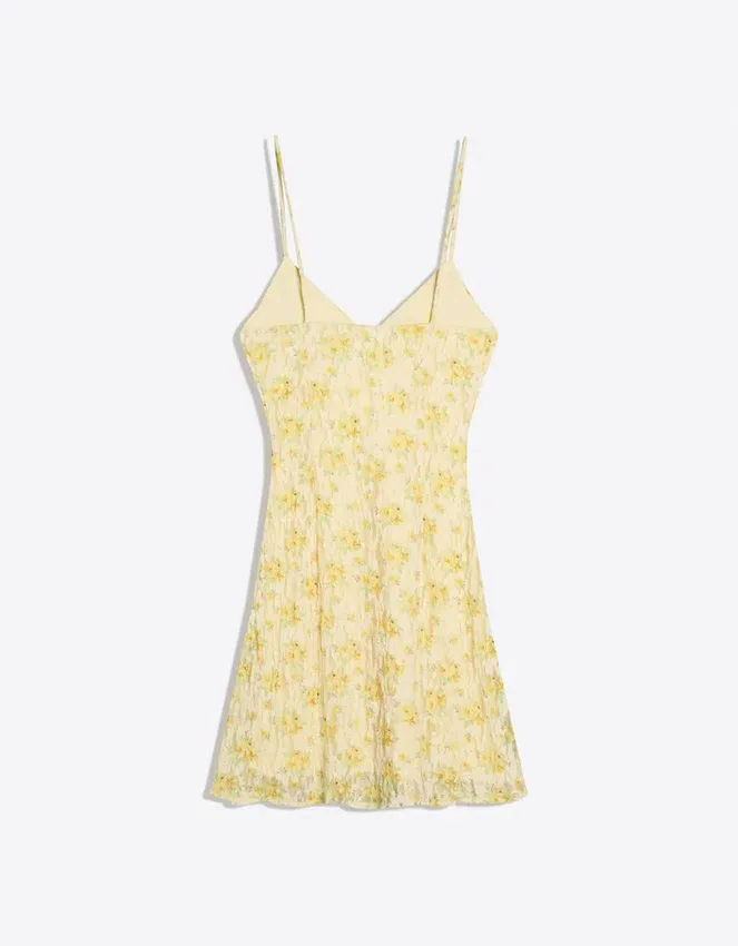 Lace Floral Mini Dress Lace Floral Mini Dress