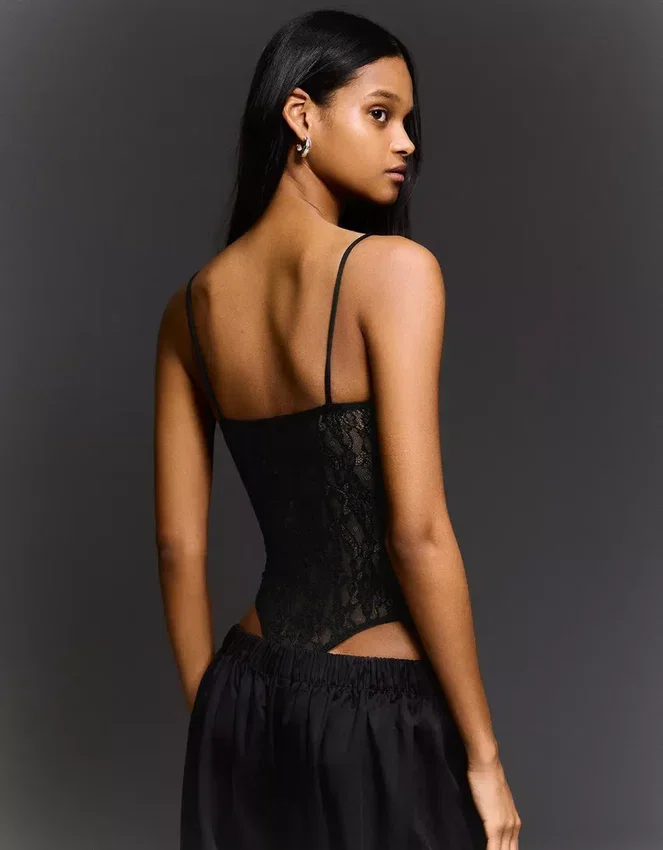 Lace Strap Bodysuit – #Bershkastyle – Women Lace Strap Bodysuit – #Bershkastyle – Women