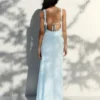 Lace-Trimmed Midi Dress