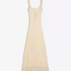 Lace-Trimmed Midi Dress Lace-Trimmed Midi Dress
