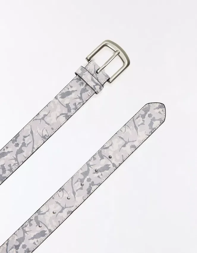 Leaf Print Belt – Accessories – Men Leaf Print Belt – Accessories – Men