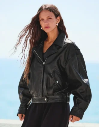 Leather Biker Jacket – Jackets and Trench