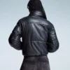 Leather Effect Puffer Jacket – Jackets and Trench