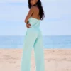 Linen Blend Halter Waistcoat