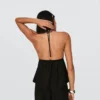 Linen Blend Halter Waistcoat – #Bershkastyle – Women
