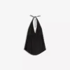 Linen Blend Halter Waistcoat – #Bershkastyle – Women