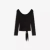 Long Sleeve Asymmetric Tied T-Shirt