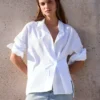 Long Sleeve Crossover Button Shirt Long Sleeve Crossover Button Shirt