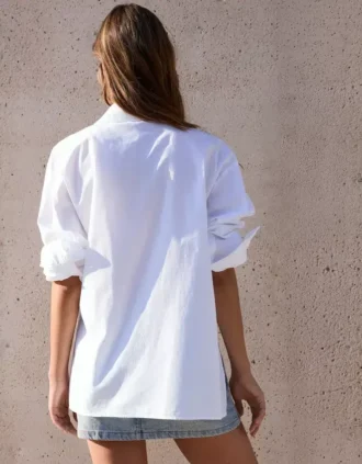 Long Sleeve Crossover Button Shirt