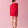 Long Sleeve Mini Dress with a Fitted Skirt Long Sleeve Mini Dress with a Fitted Skirt