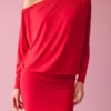 Long Sleeve Mini Dress with a Fitted Skirt Long Sleeve Mini Dress with a Fitted Skirt