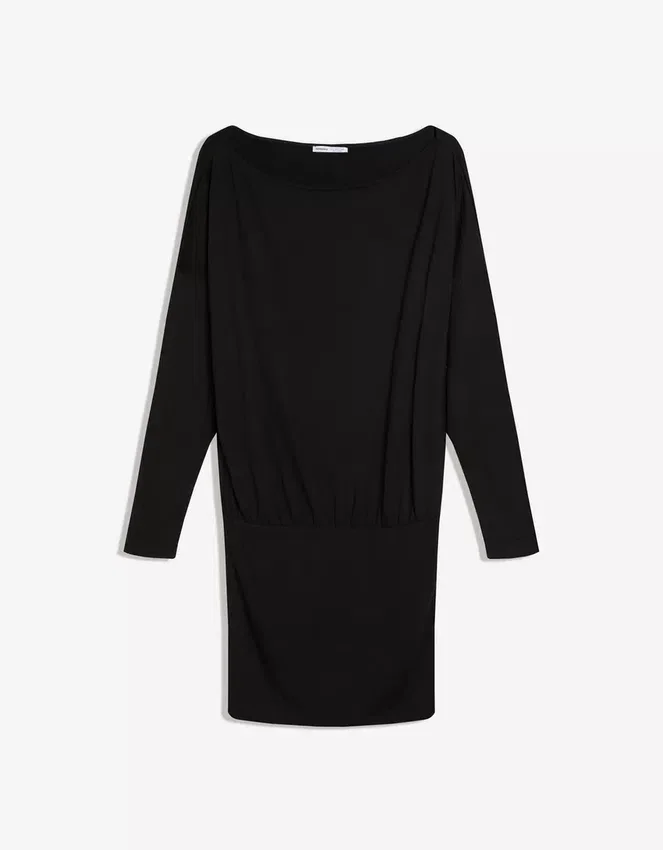 Long Sleeve Mini Dress with a Fitted Skirt Long Sleeve Mini Dress with a Fitted Skirt