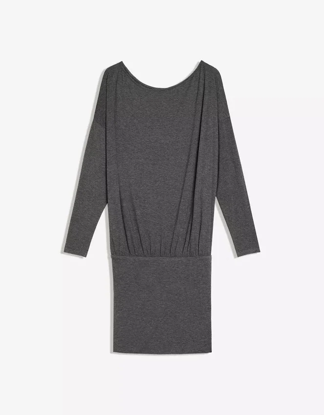 Long Sleeve Mini Dress with a Fitted Skirt Long Sleeve Mini Dress with a Fitted Skirt