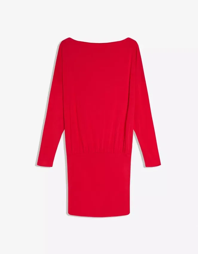 Long Sleeve Mini Dress with a Fitted Skirt Long Sleeve Mini Dress with a Fitted Skirt