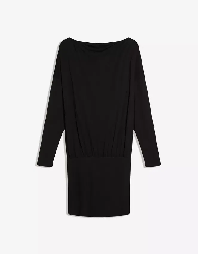 Long Sleeve Mini Dress with a Fitted Skirt Long Sleeve Mini Dress with a Fitted Skirt