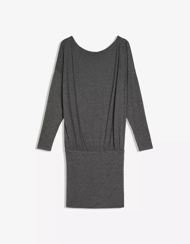 Long Sleeve Mini Dress with a Fitted Skirt Long Sleeve Mini Dress with a Fitted Skirt