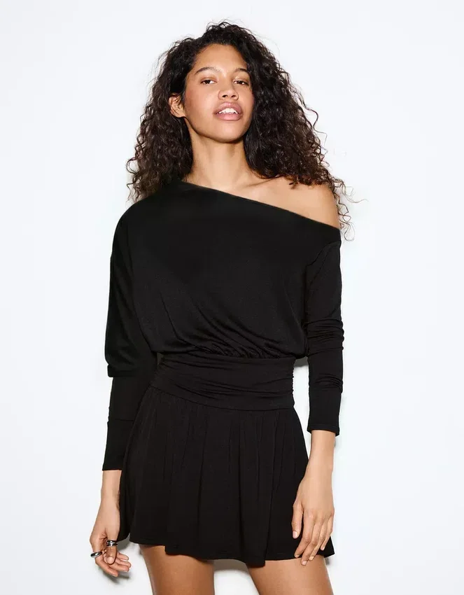 Long Sleeve Mini Dress with Sash Long Sleeve Mini Dress with Sash