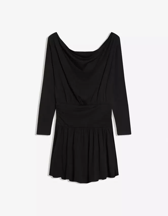 Long Sleeve Mini Dress with Sash Long Sleeve Mini Dress with Sash