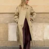 Long Trench Coat with Belt