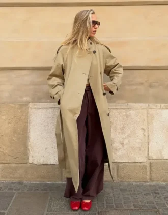 Long Trench Coat with Belt Long Trench Coat with Belt