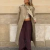 Long Trench Coat with Belt