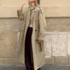 Long Trench Coat with Belt