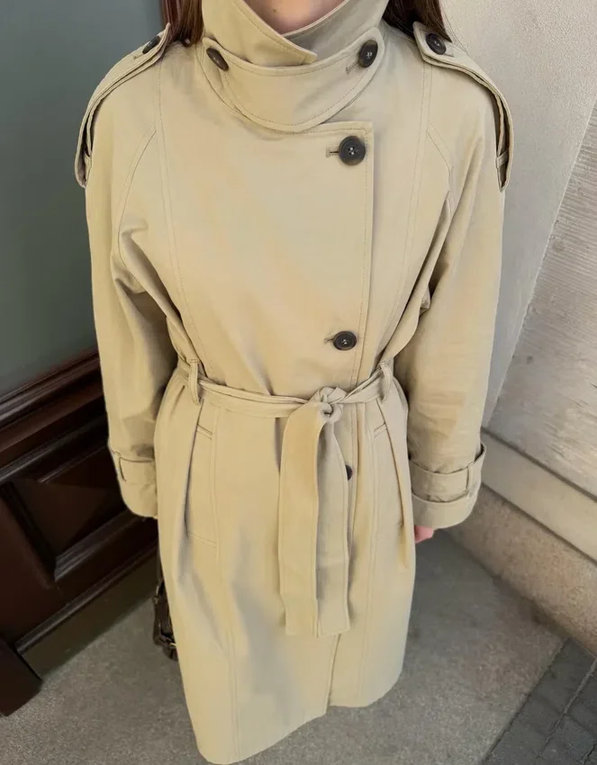 Long Trench Coat with Belt – Jackets and Trench Long Trench Coat with Belt – Jackets and Trench