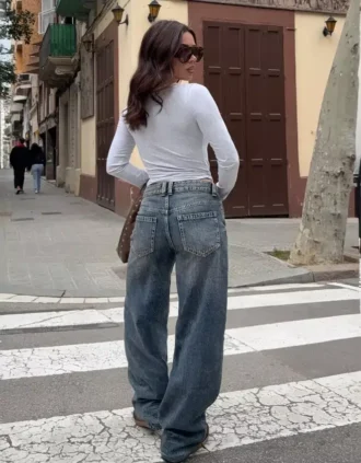 Low-Rise Baggy Barrel Jeans – Pants Low-Rise Baggy Barrel Jeans – Pants