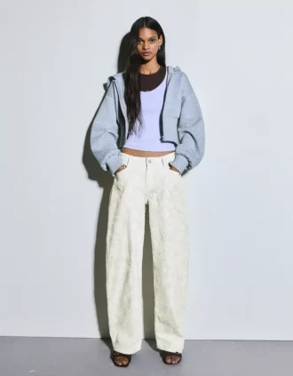 Low-Rise Baggy Barrel Print Jeans – Pants Low-Rise Baggy Barrel Print Jeans – Pants