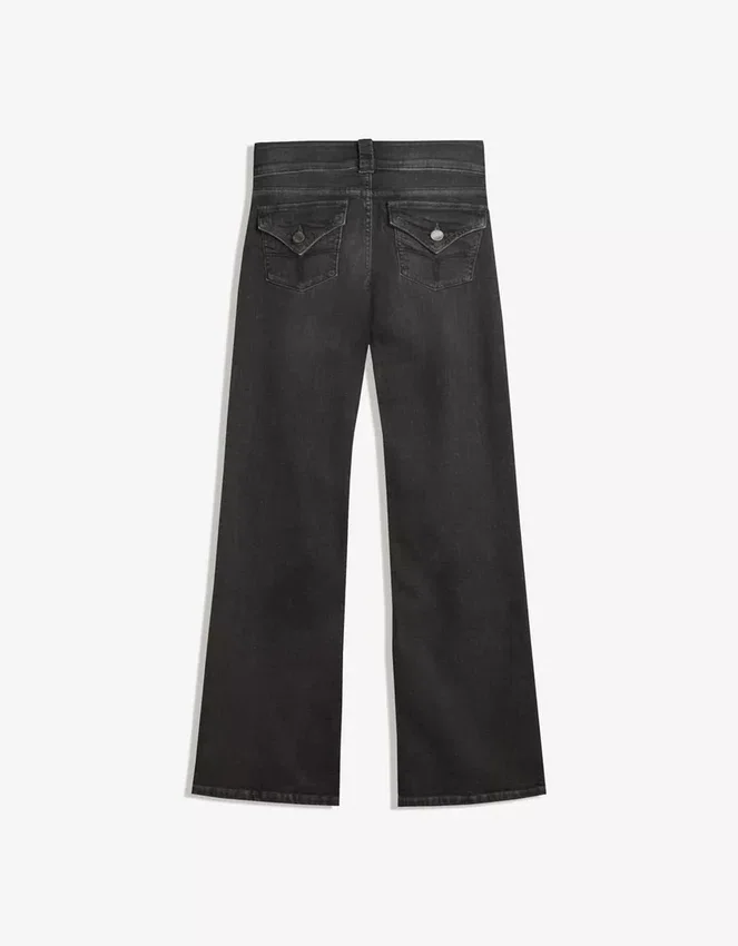 Low-Rise Bootcut Jeans with Flaps Low-Rise Bootcut Jeans with Flaps