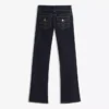 Low-Rise Bootcut Jeans with Flaps Low-Rise Bootcut Jeans with Flaps