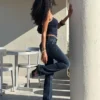 Low-Rise Bootcut Jeans with Flaps – Pants Low-Rise Bootcut Jeans with Flaps – Pants