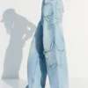 Low-Rise Boyfriend Jeans with Stars