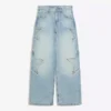 Low-Rise Boyfriend Jeans with Stars
