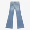 Low-Rise Embroidered Flared Jeans – Pants Low-Rise Embroidered Flared Jeans – Pants
