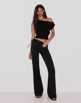 Low-Rise Flared Trousers Low-Rise Flared Trousers
