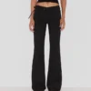 Low-Rise Flared Trousers