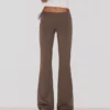 Low-Rise Flared Trousers