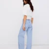 Low-Rise Straight-Leg Jeans – Pants