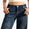 Low-Rise Straight-Leg Jeans – Pants
