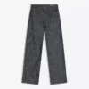 Low-Rise Textured Boyfriend Jeans
