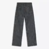 Low-Rise Textured Boyfriend Jeans