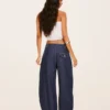 Low-Rise Twisted Balloon Fit Jeans – Pants