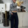 Low-Rise Wide-Leg Jeans