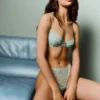 Mesh and Lace Bra with Underwire